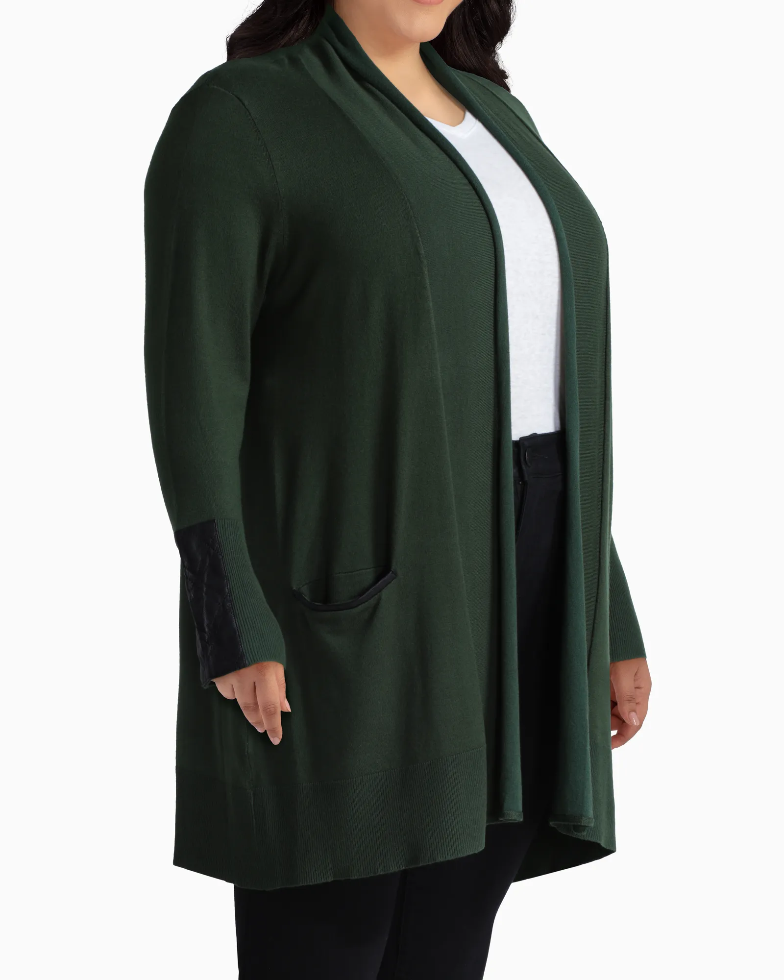 Noelia Tunic Cardigan | Olive Green