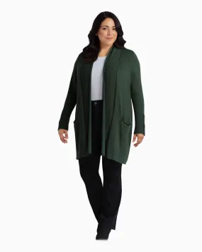 Noelia Tunic Cardigan | Olive Green