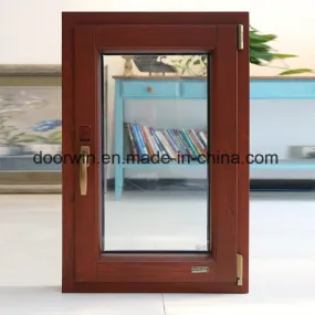 Oak Wood Window with Exterior Aluminum Cladding - China Fix Tilt Turn Window, French Casement Window Sizes