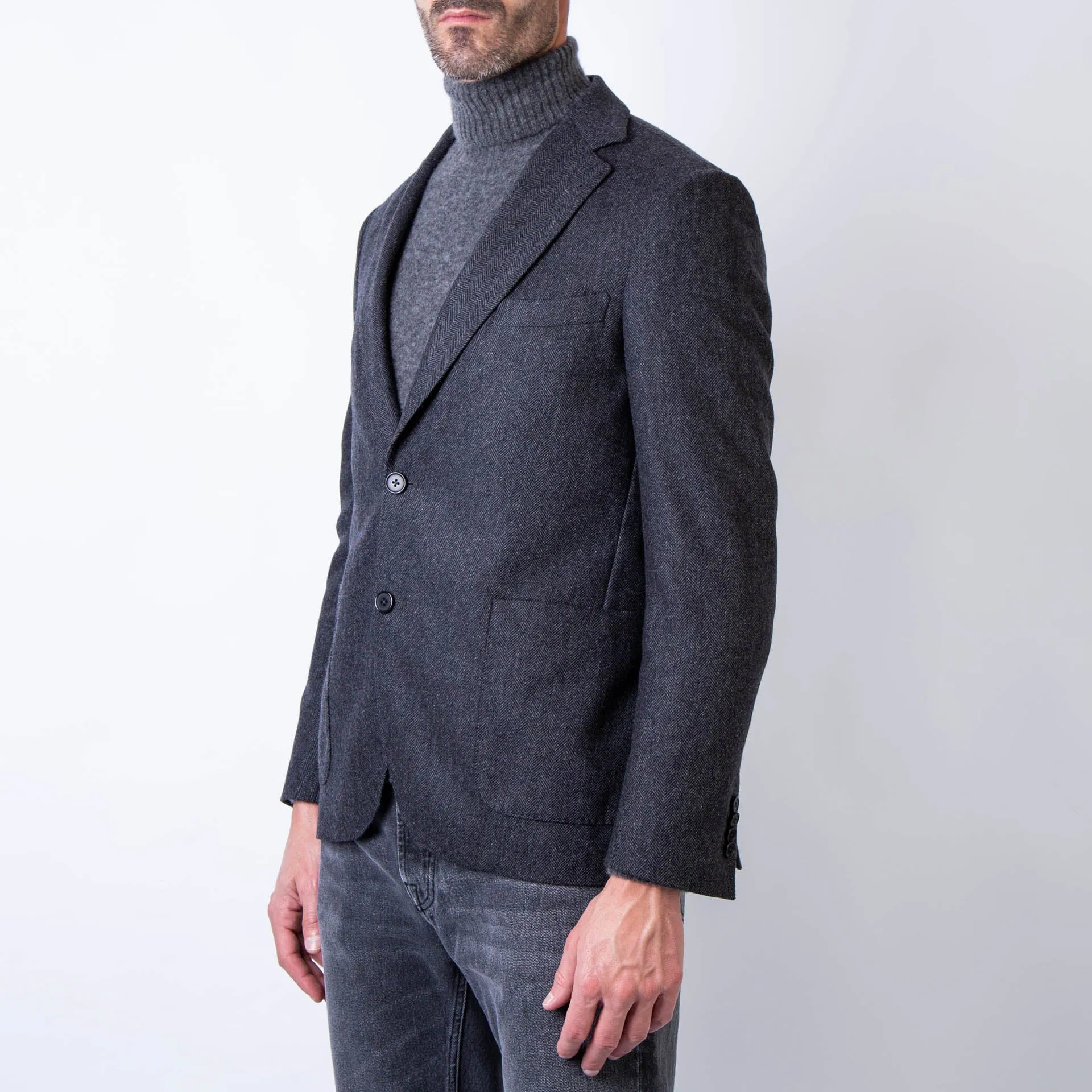 OFFICINE GENERALE BLAZER MTLG414 DARK GREY