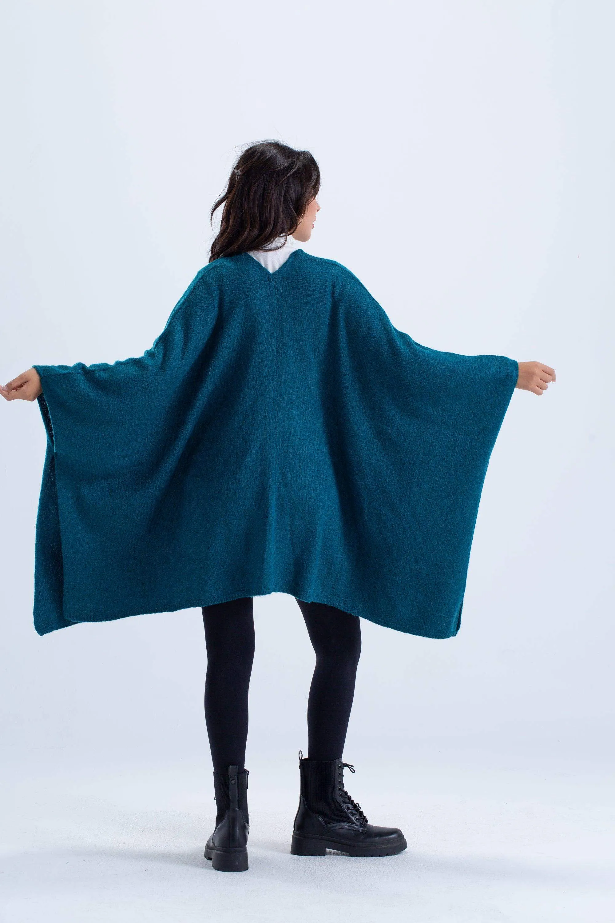 One Size Wool Poncho