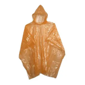 Orange Rain Poncho