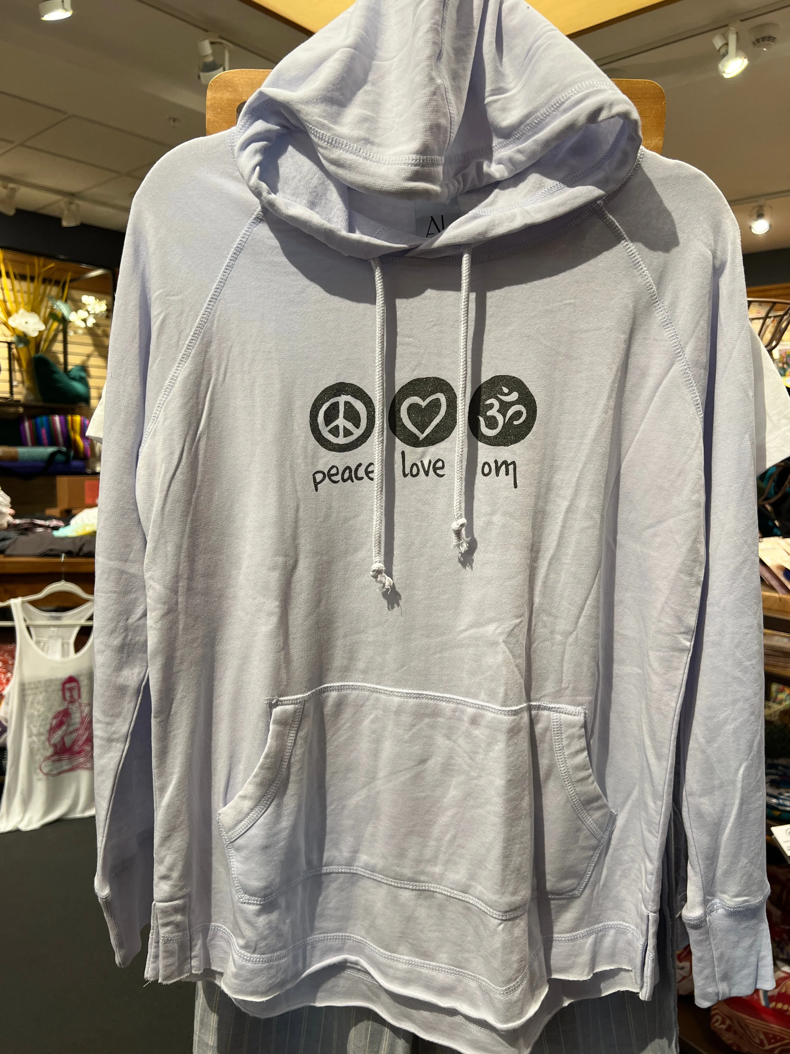 Peace Love Om Vintage Fleece Hoodie