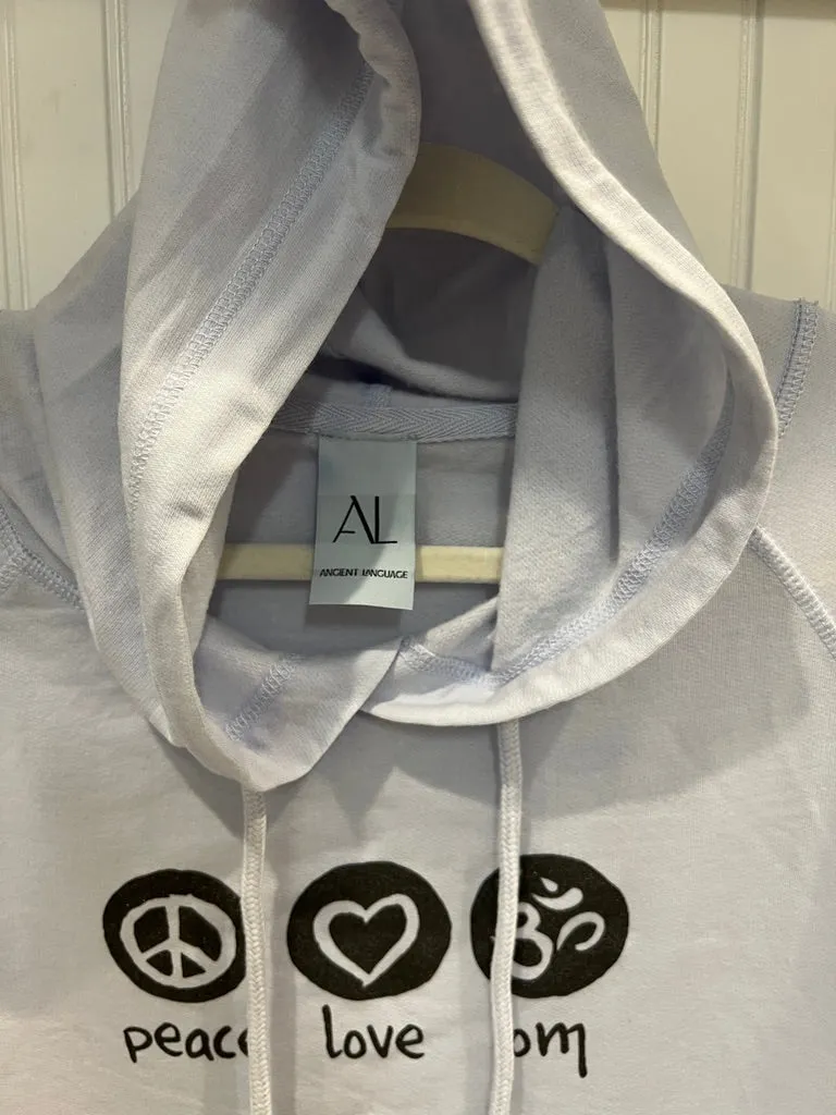 Peace Love Om Vintage Fleece Hoodie