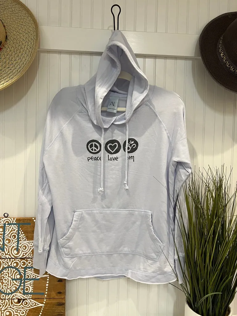 Peace Love Om Vintage Fleece Hoodie