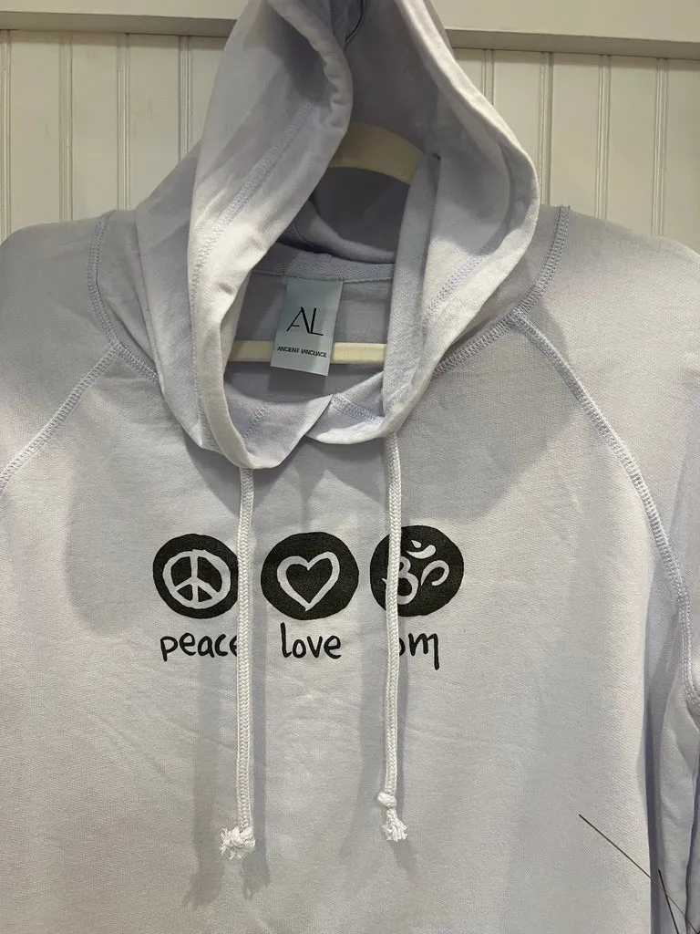 Peace Love Om Vintage Fleece Hoodie