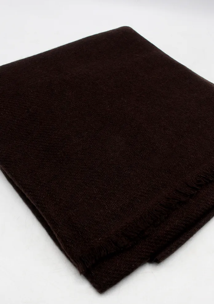 Pure Pashmina Shawl Dark Chocolate