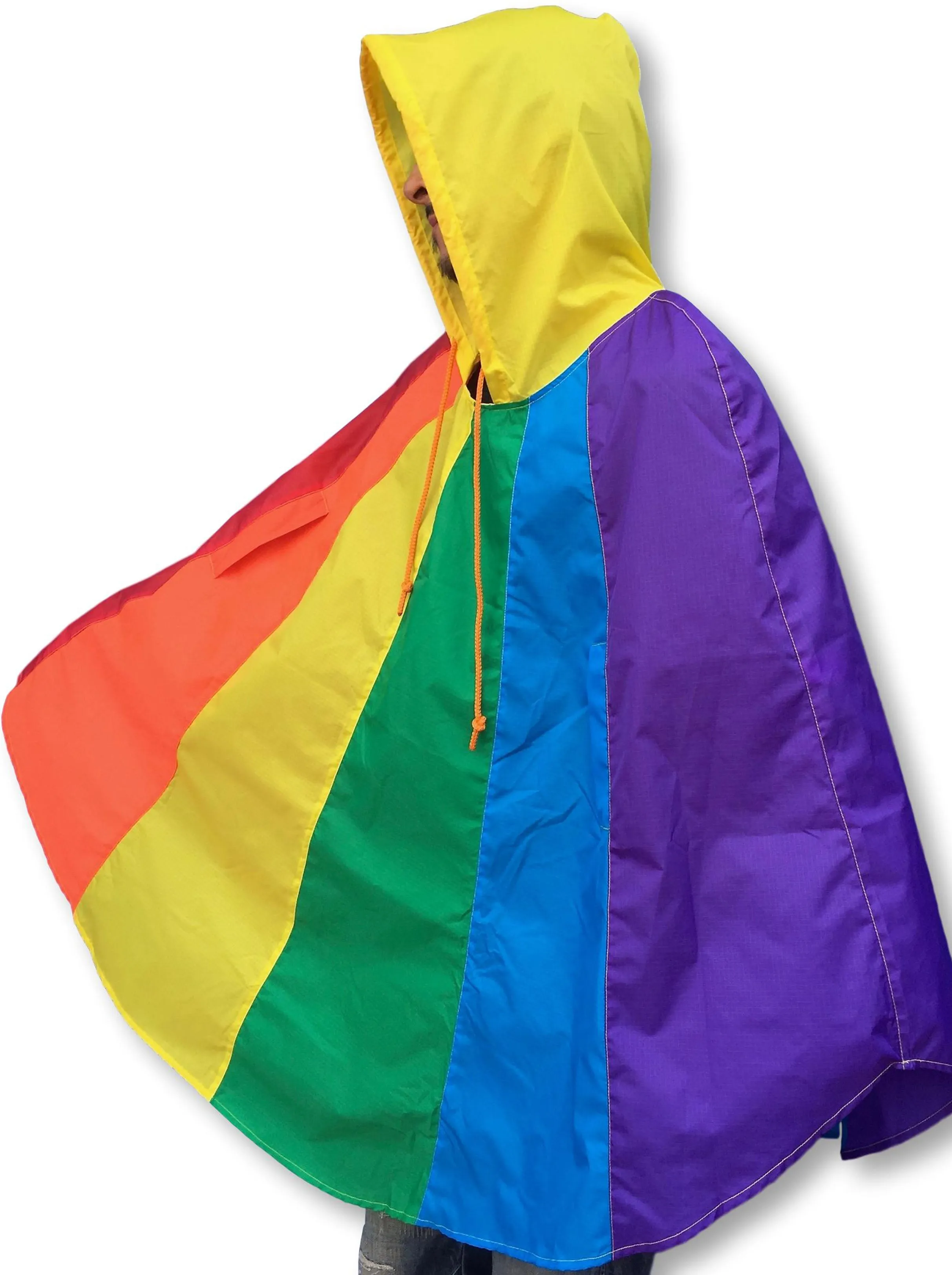 Rainbow Rain Poncho