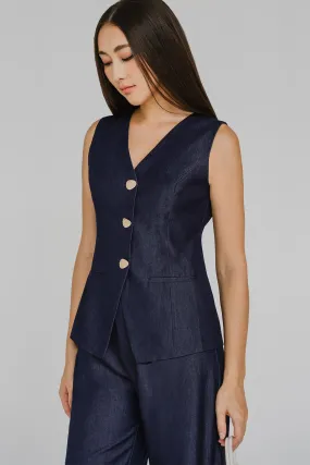 Restock* Laurent Vest (Navy)