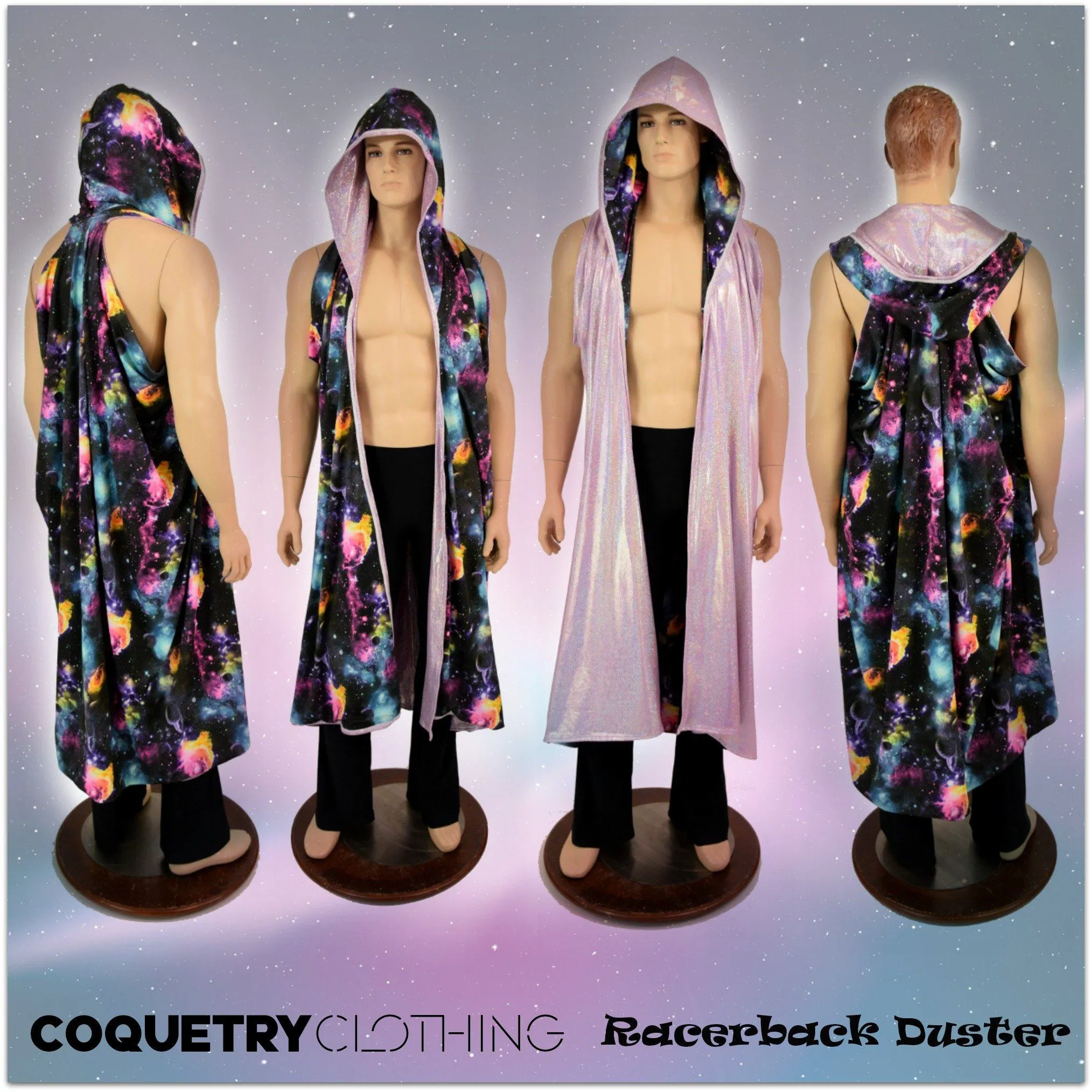 Reversible Hooded Racerback Duster