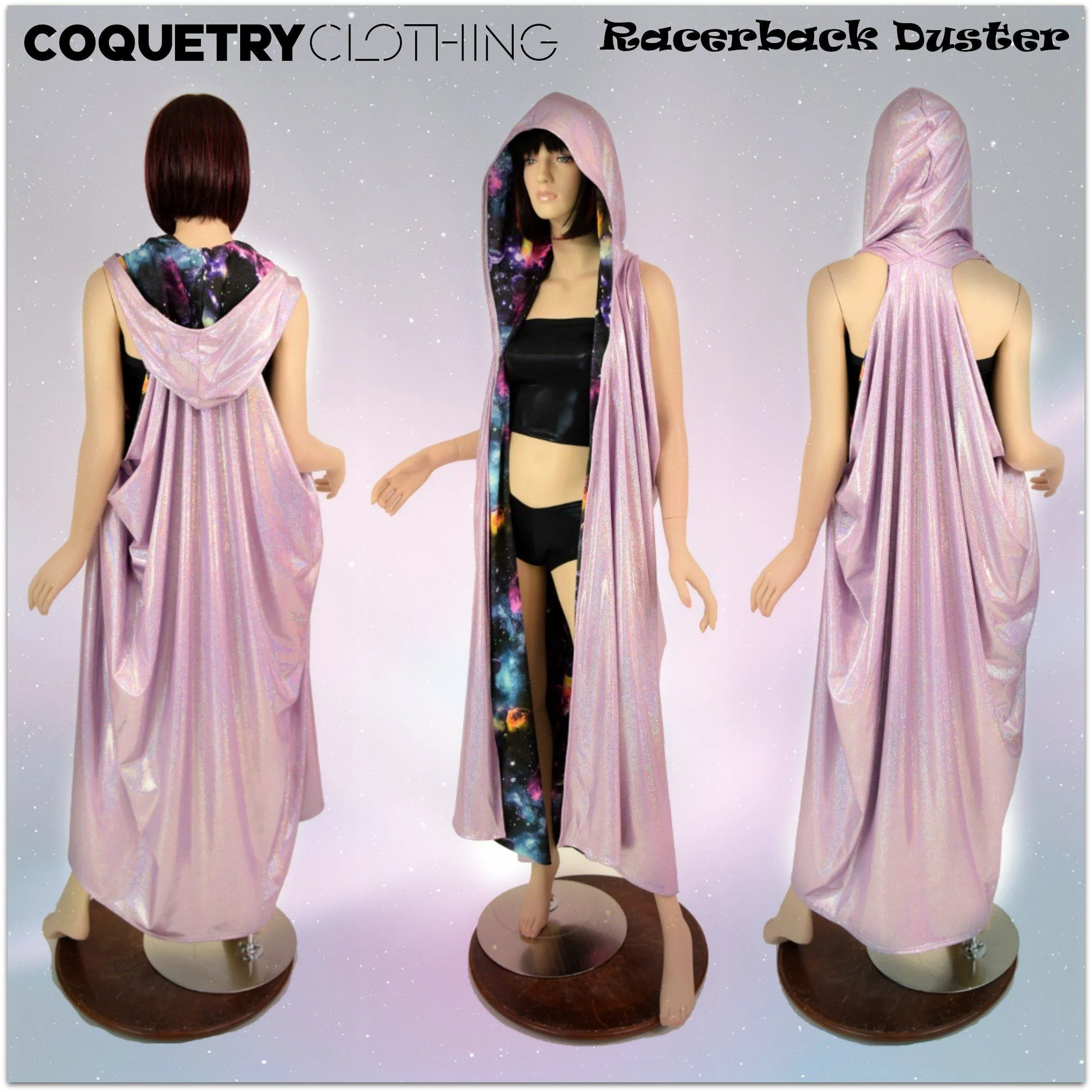 Reversible Hooded Racerback Duster