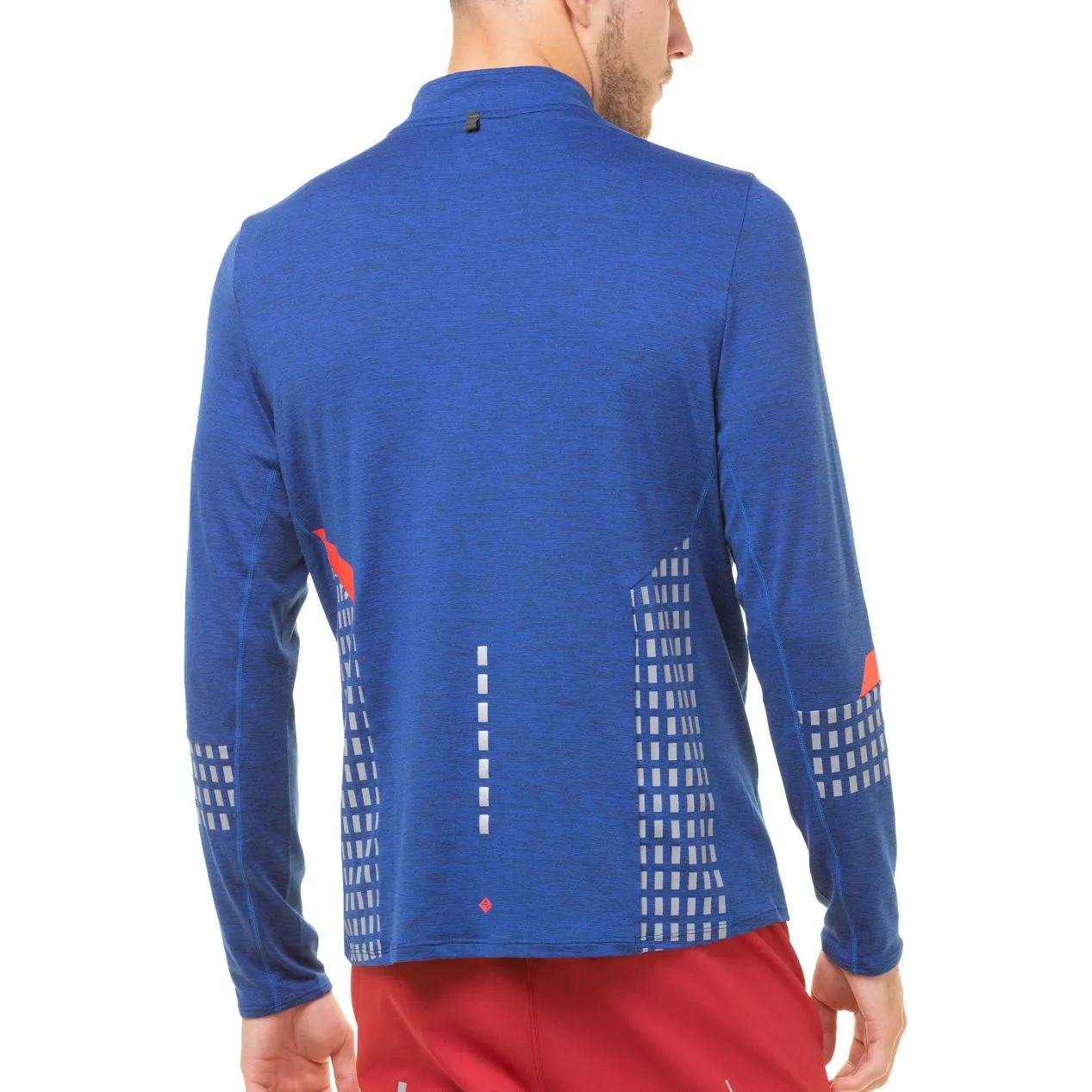 Ronhill Tech Afterhours Half Zip Long Sleeve Mens Running Top - Blue