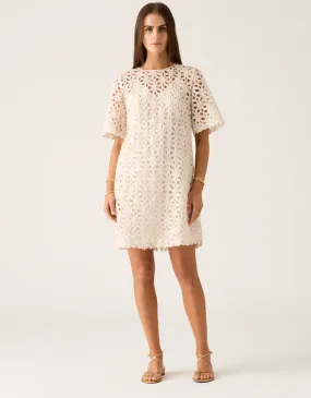 Rosa Mini Dress Ivory