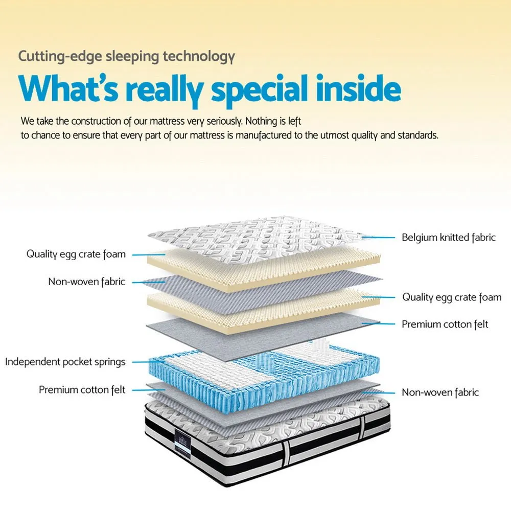 Rumba Tight Top Pocket Spring Mattress 24cm Thick - Queen