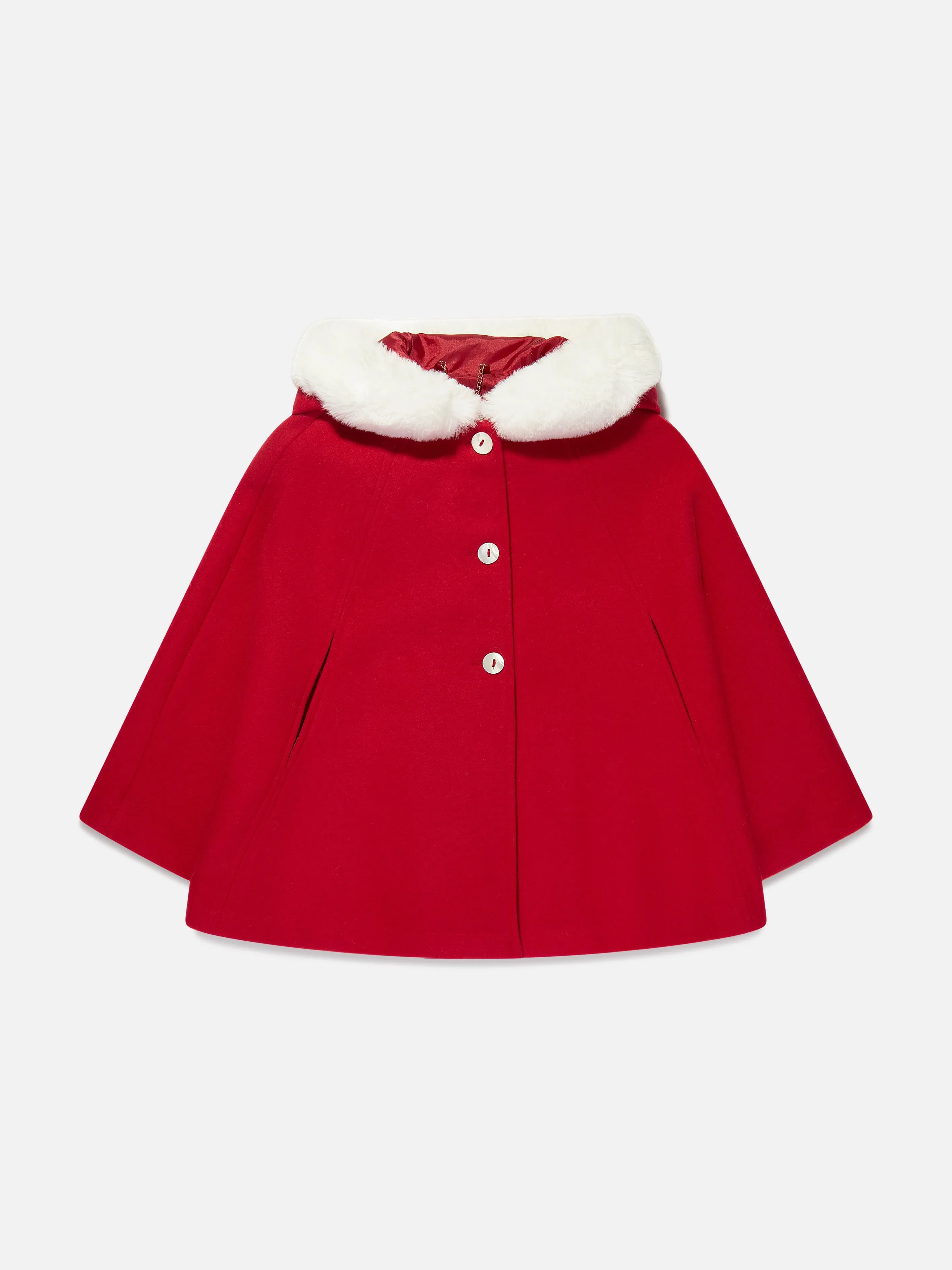 Sarah Louise Girls Cape in Red