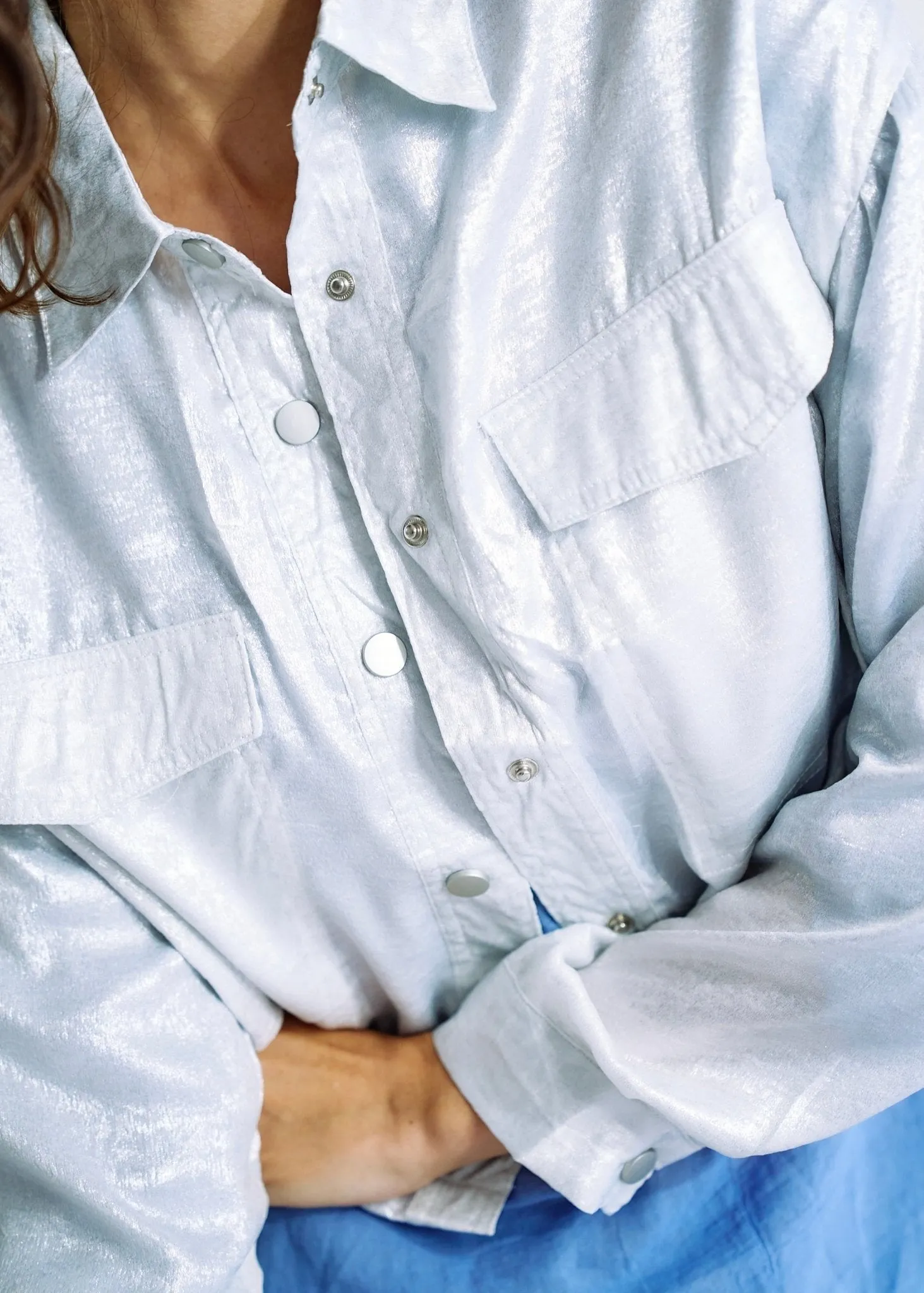 Shimmer Summer Jacket in White