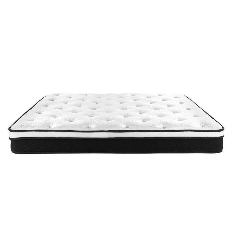 Single Package | Cottesloe Wooden Bed White & Bonita Pillow Top Mattress (Medium Firm)