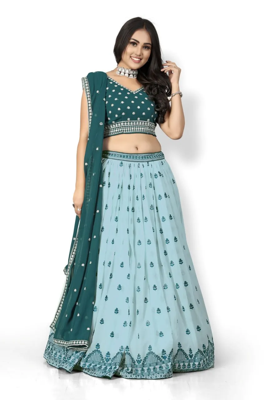 SKY-BLUE-EMBROIDERY-SOFT-NET-FABRIC-LEHNGHA