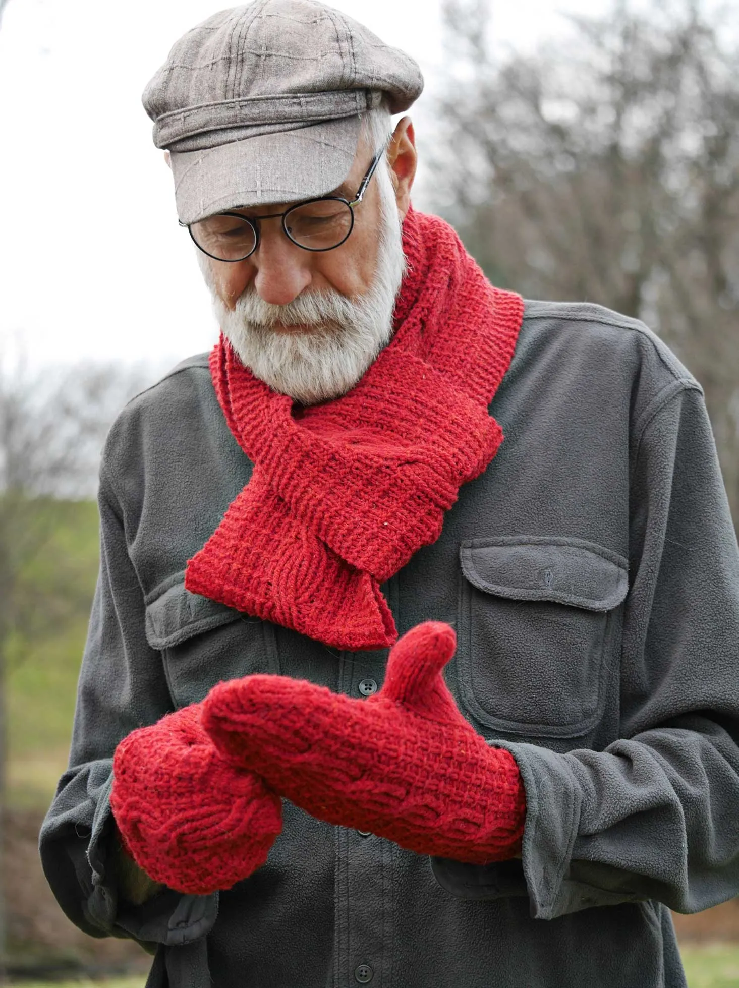 Snow Tire Scarf <br/><small>knitting pattern</small>