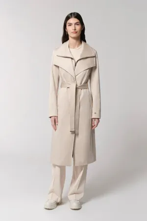 SOIA&KYO ILANA-T - Slim-Fit Trench With Bib Collar