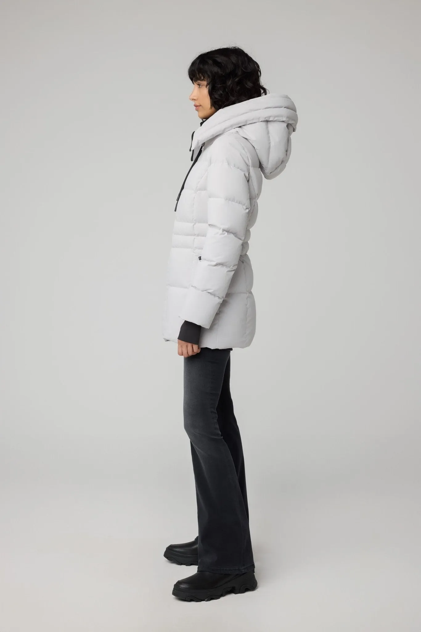 SOIA&KYO JUNE - Novo Down Coat With Bib & Hood