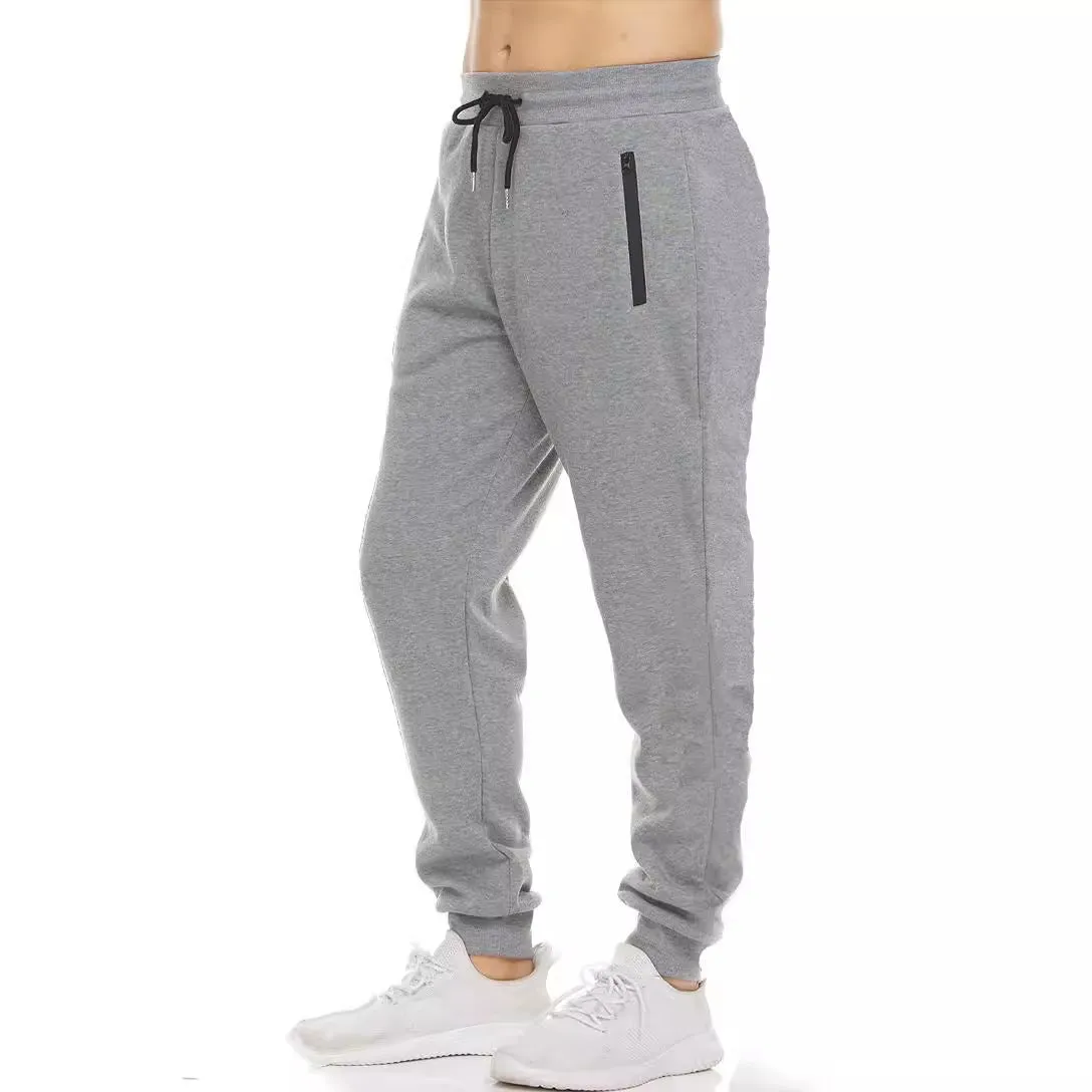 SPORTS PANTS, CASUAL LOOSE ANKLE PANTS, FITNESS TRAINING ZIPPERED SWEATPANTS, EUROPEAN RUNNING PANTS