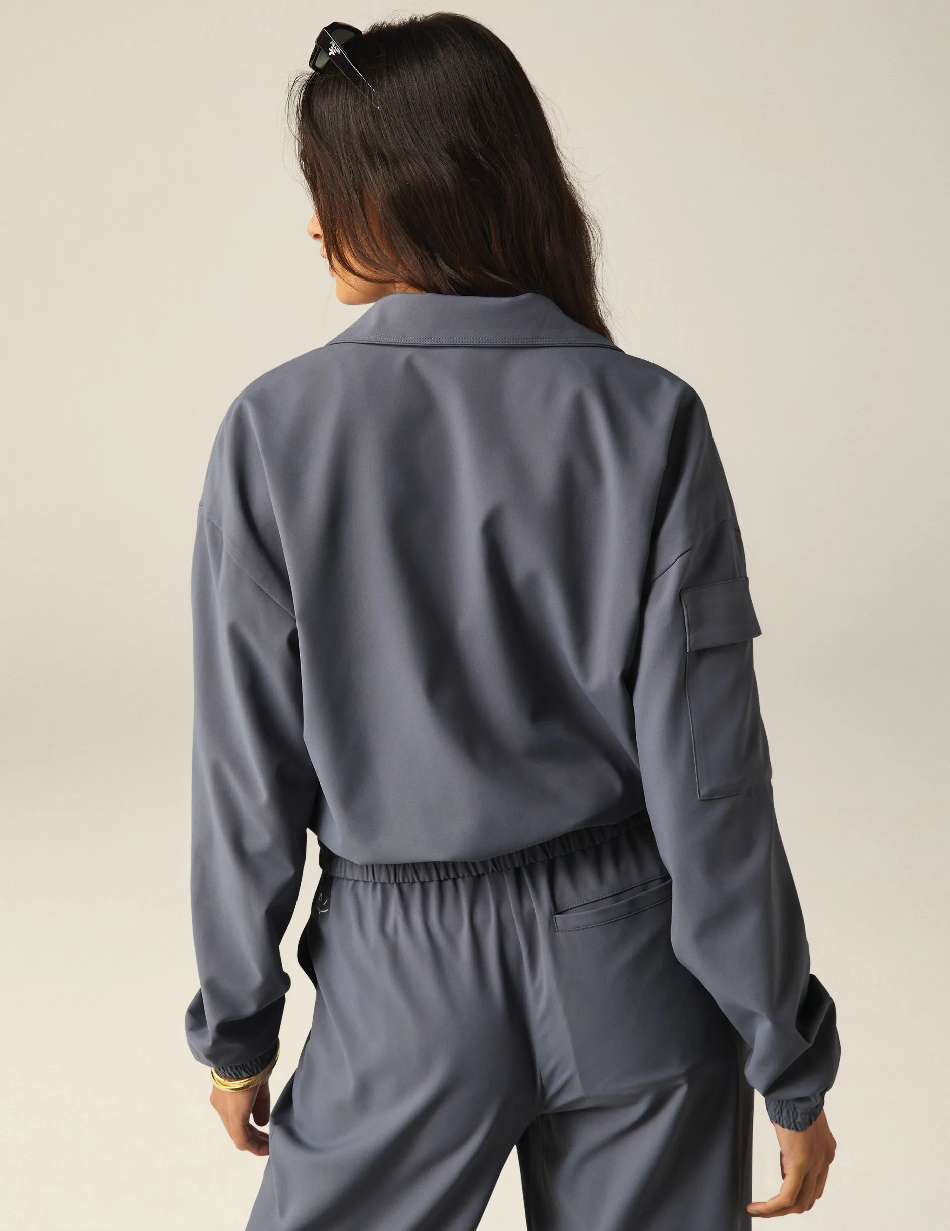 Status Pocket Sleeve Cropped Jacket