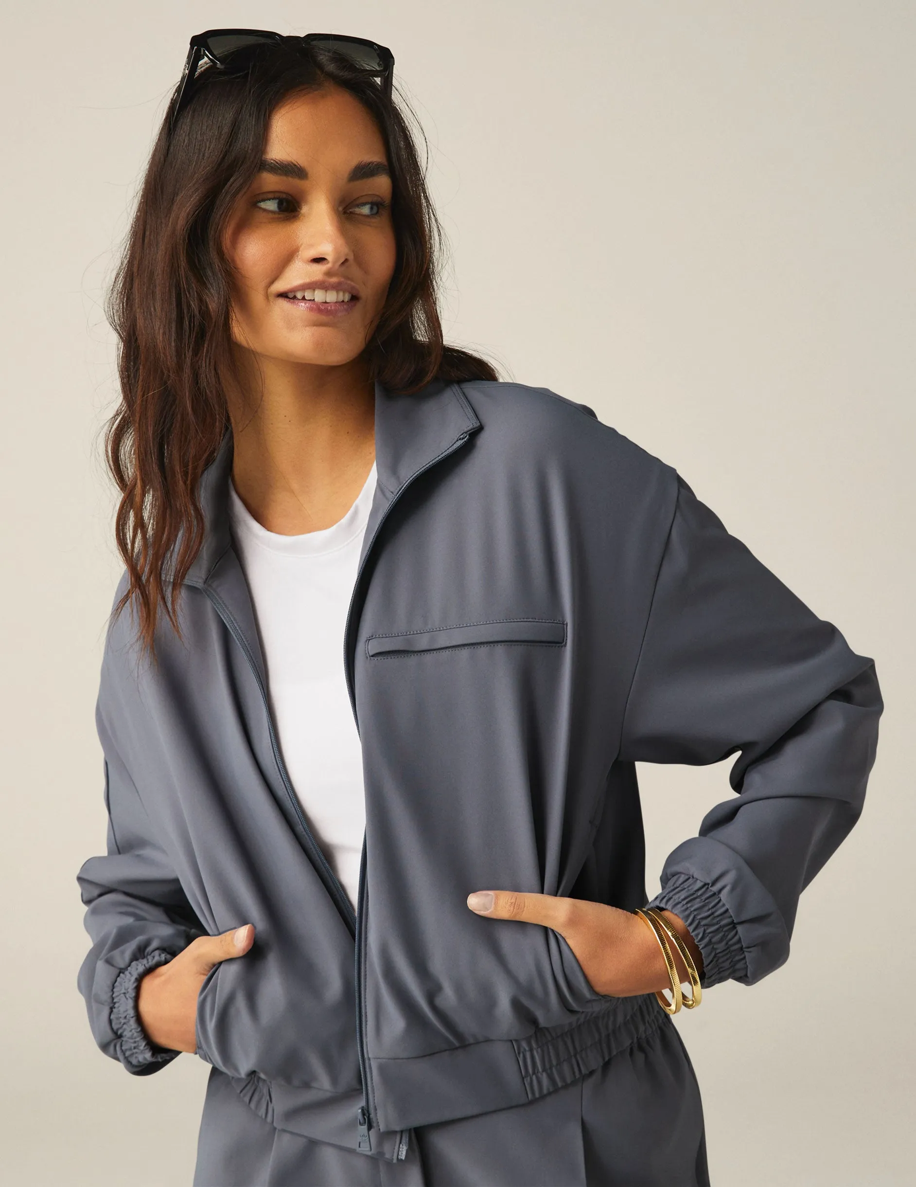 Status Pocket Sleeve Cropped Jacket