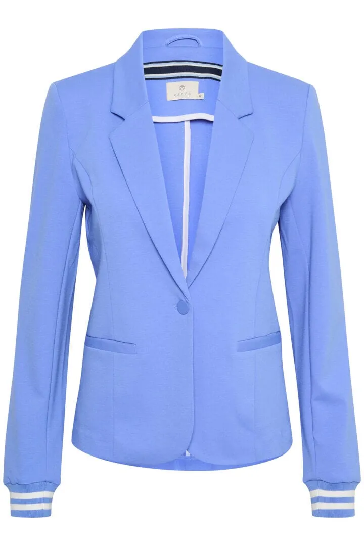 STRIPED CUFF SPORTY BRIGHT BLUE BLAZER