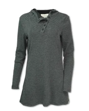 STRIPED FLEECE KNIT TUNIC - SHIPS 8/1/25