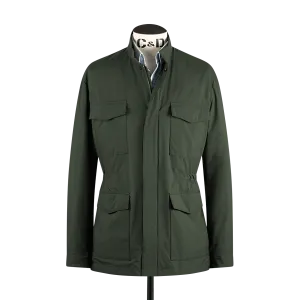 Technical Field Jacket in Olive Green