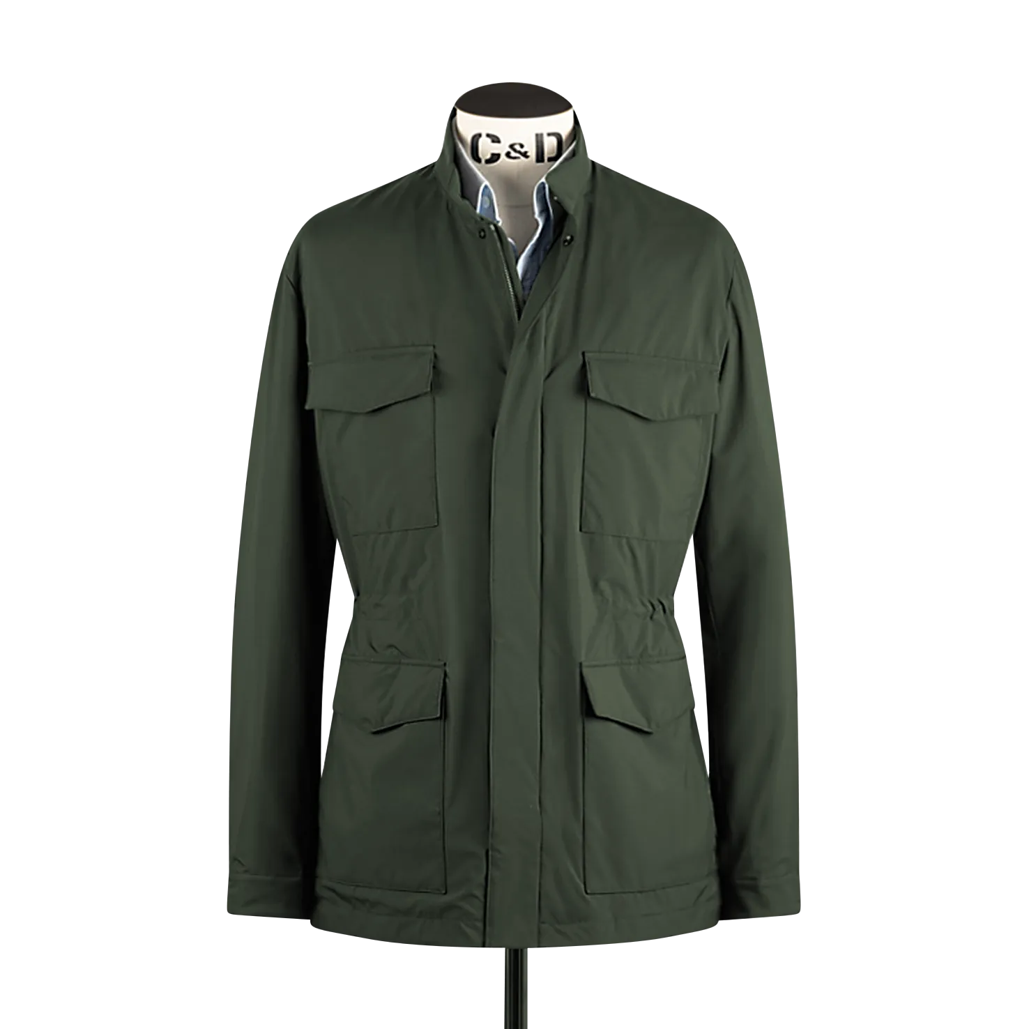 Technical Field Jacket in Olive Green