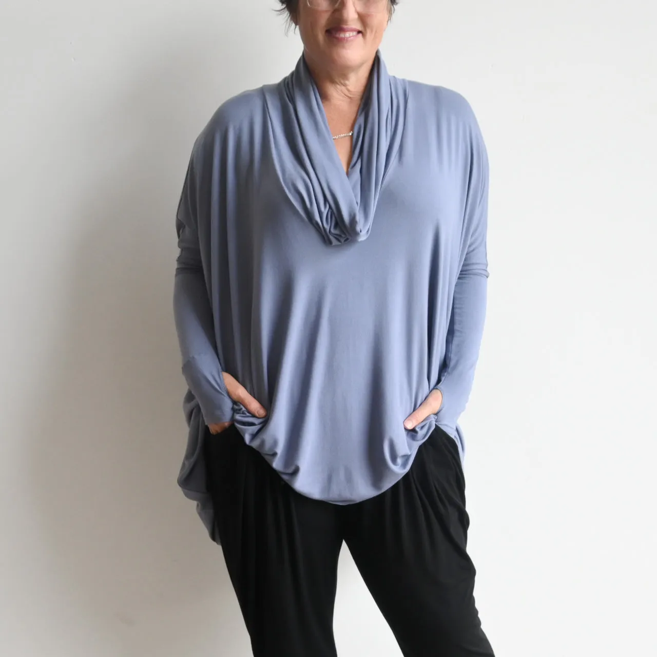 The Glider Poncho Tee in Bamboo