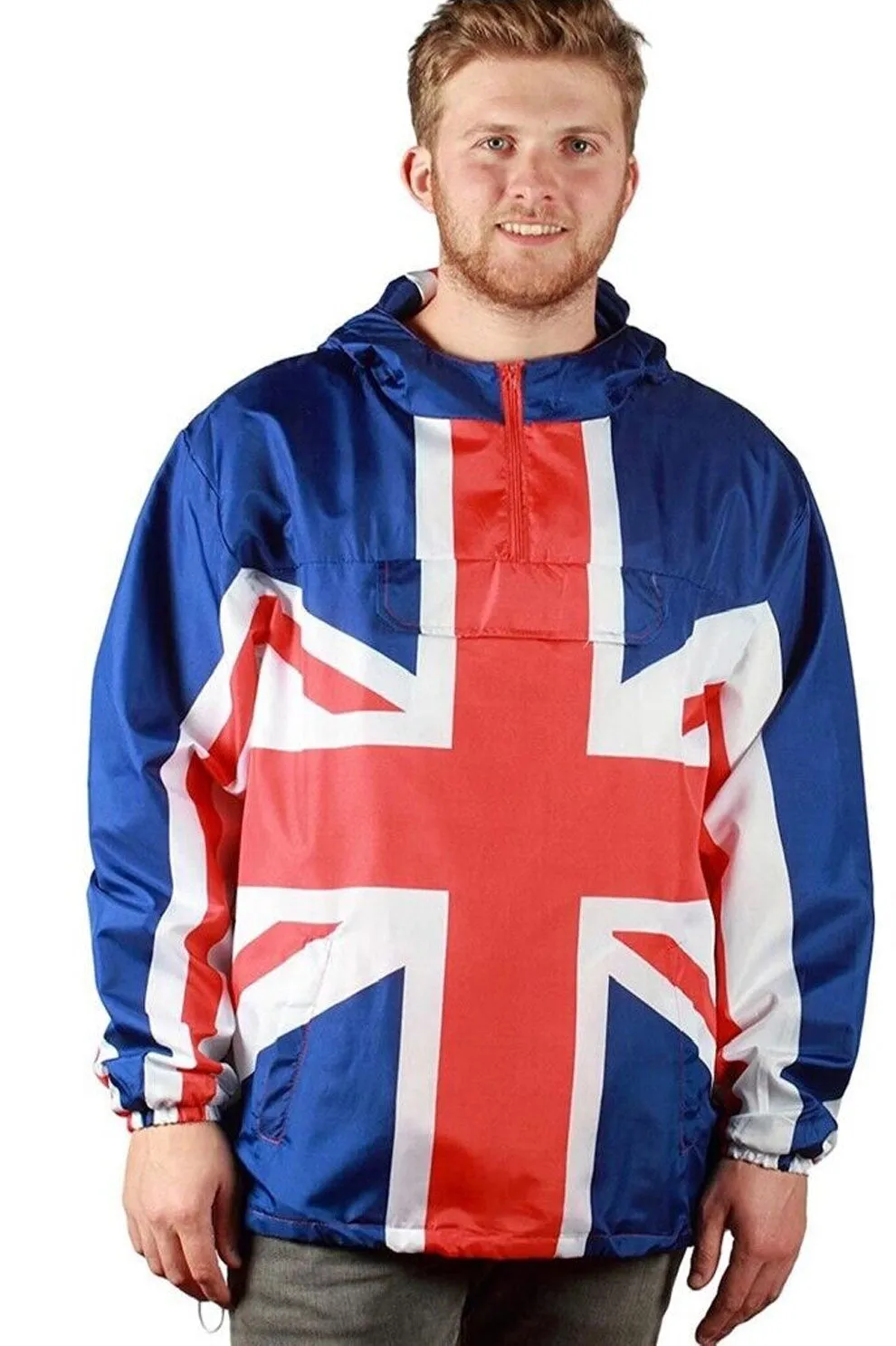 Union Jack Waterproof Unisex Hoodie Poncho - Brand New