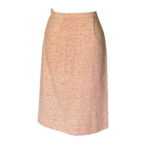 Vintage Peach Tweed Wool Pencil Skirt by Pendleton. Perfect Office Attire or Dress up for Night Out.