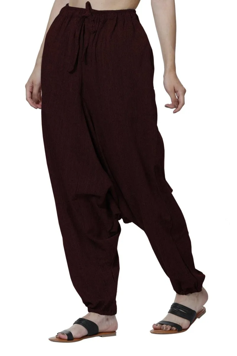 Women's Harem Pant | Maroon | Fits Waist Size 28" to 36"