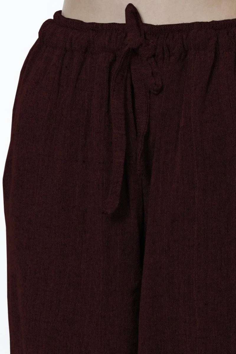 Women's Harem Pant | Maroon | Fits Waist Size 28" to 36"