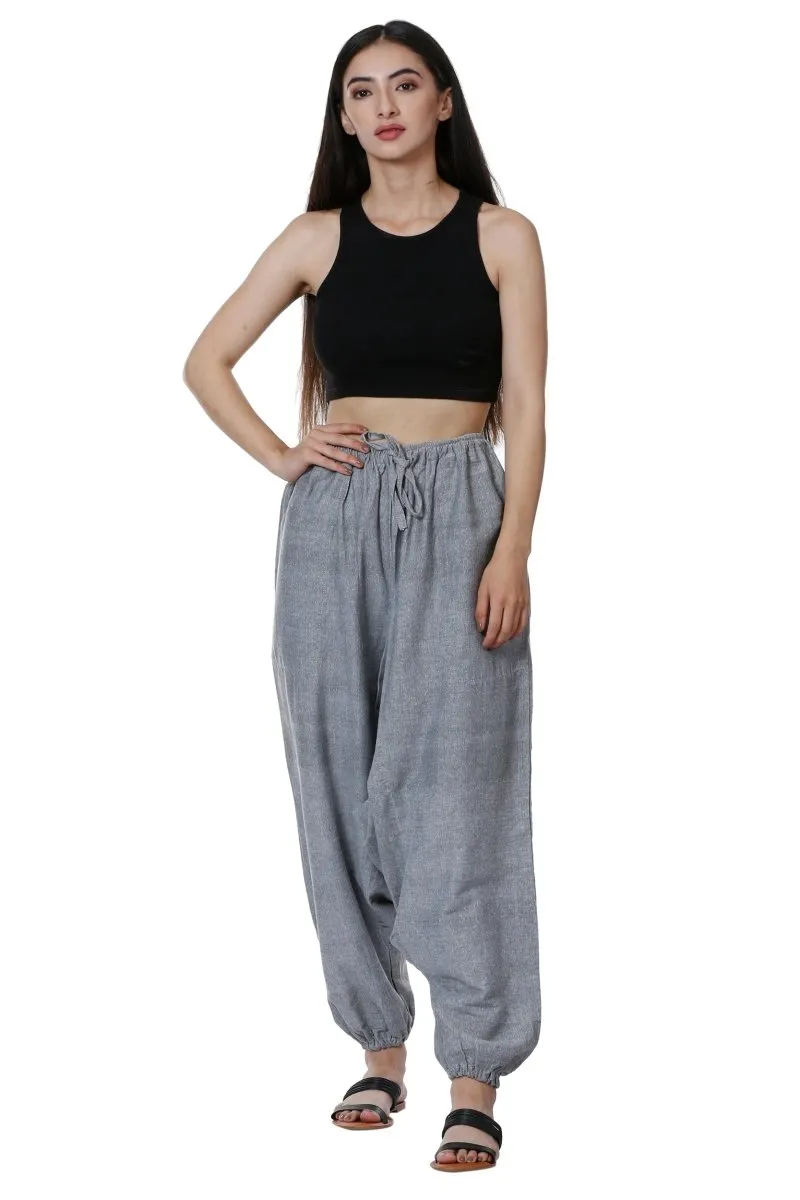 Women's Harem Pants | Grey | Fits Waist Size 28" to 36"